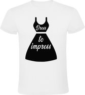 Dress to impress Heren t-shirt | mode | Wit