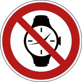 Horloges verboden sticker 400 mm