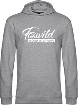 Foxwild Hoodie grijs | Massa is kassa | Peter Gillis | sweater | trui | unisex