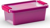 Kis Bi-box - Opbergbox - Xs - Violet - 3 Liter - 26.5x16x10cm - (set van 5) En Yourkitchen E-kookboek - Heerlijke Smulrecepten
