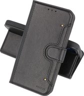 KAIYUE - Luxe Portemonnee Hoesje - Pasjeshouder Telefoonhoesje - Wallet Case - Geschikt voor iPhone 12 - iPhone 12 Pro - Zwart