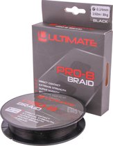 Ultimate Pro-8 Braid 0.16mm 10kg 150m Black | Gevlochten lijn