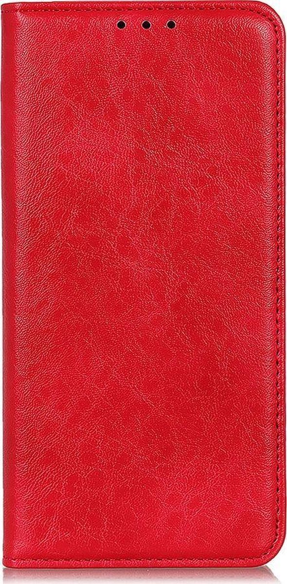 Mobigear Telefoonhoesje geschikt voor Nokia 3.4 Hoesje | Mobigear Classic Elegance Bookcase Portemonnee | Pasjeshouder voor 2 Pasjes | Telefoonhoesje voor Pinpas / OV Kaart / Rijbewijs - Rood