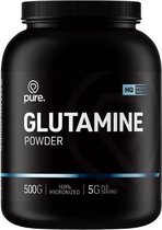 PURE Glutamine Powder - 500gr - 100% zuiver - l-glutamine poeder - aminozuren