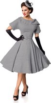Belsira - Vintage Swing jurk - M - Zwart/Wit