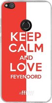 6F hoesje - geschikt voor Huawei P8 Lite (2017) -  Transparant TPU Case - Feyenoord - Keep calm #ffffff