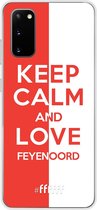 6F hoesje - geschikt voor Samsung Galaxy S20 -  Transparant TPU Case - Feyenoord - Keep calm #ffffff