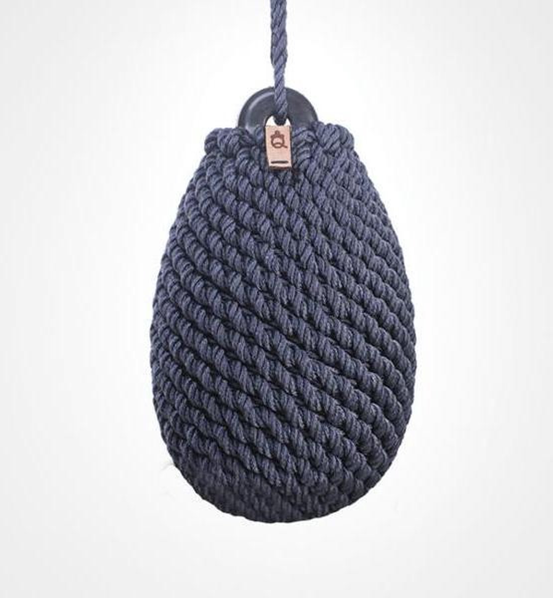 Nautiqo Touw fender Dumpy - Blauw - Touw stootwil met 1 oog - maat M