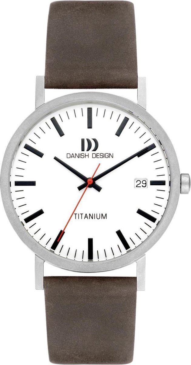 Danish Design horloge Rhine White Grey Date Large IQ14Q1273 - Silver - Analog