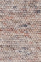 Carlotta 16 Vloerkleed - 170x240  - Rechthoek - Laagpolig,Structuur Tapijt - Landelijk - Grijs, Roze