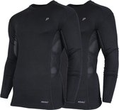 2-Pack Donnay Thermoshirt Lange mouw - Baselayer - Heren - Zwart - XXL