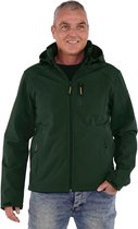 BJØRNSON Dag Softshell 4 Seizoenen Tussenjas Heren Winddicht - Maat 4XL - Olijfgroen