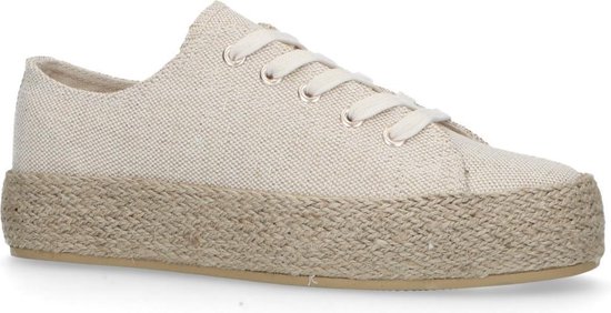 Alpe 35340343 sneaker platina bloemen touwzool - Alleen bij Past Schoe