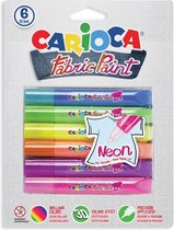Carioca Textielverf Neon 6x10,5ml