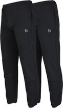 2-Pack Donnay Joggingbroek met elastiek - Sportbroek - Heren - Maat S - Zwart