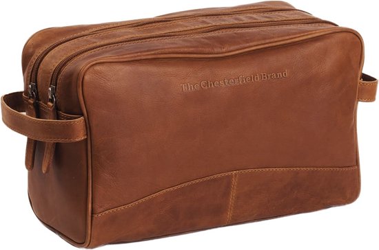Chesterfield Leren Toilettas – Cognac