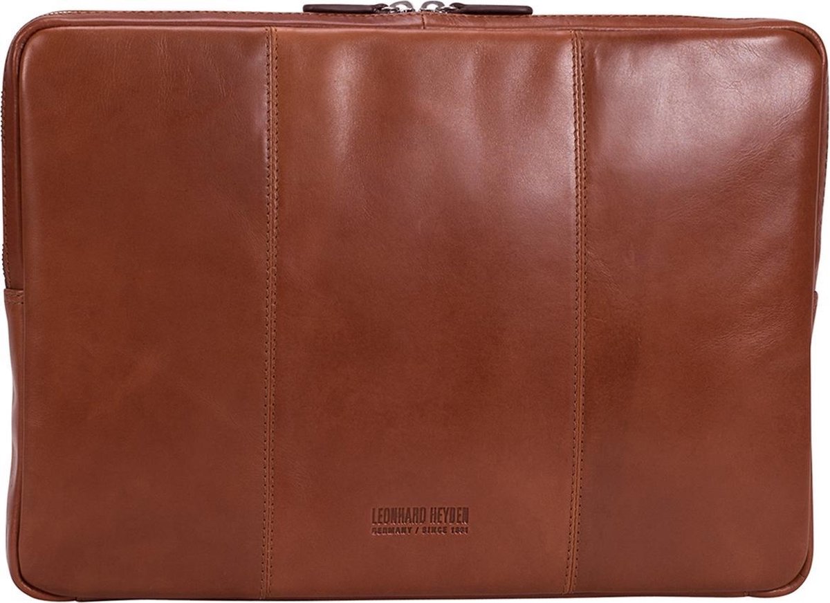 Leonhard Heyden Cambridge laptop sleeve M 15 inch - Cognac