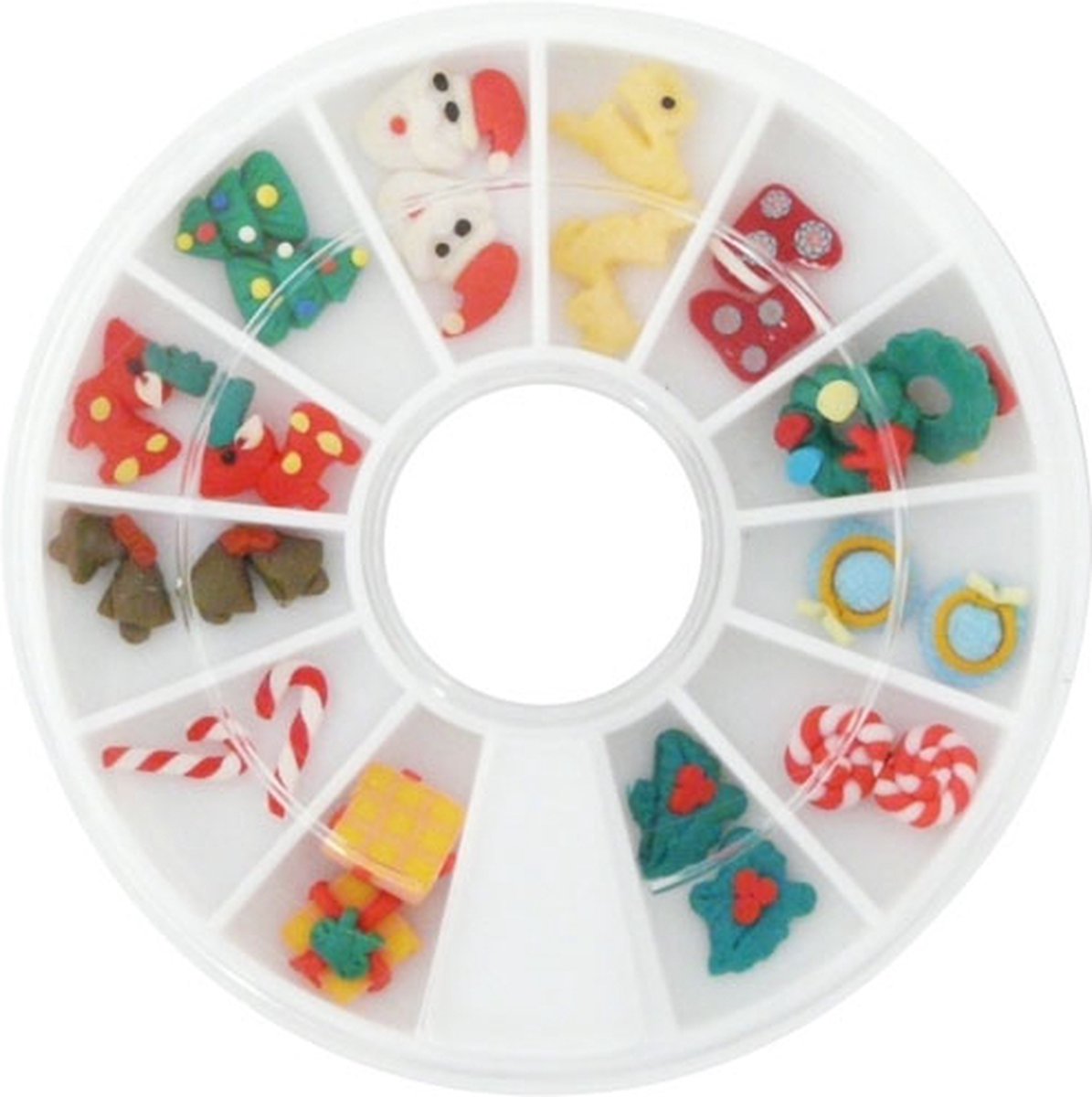 Goedkoopste Carrousel 3D FIMO kerstnagels voor kerst nail art!