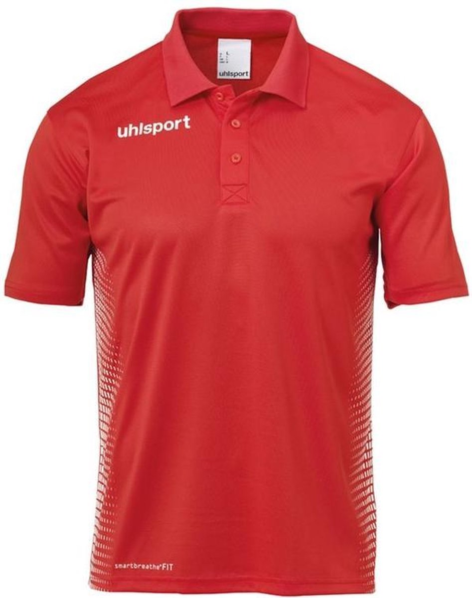 Uhlsport Score Polo Shirt Rood-Wit Maat L