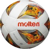 Molten Zaalvoetbal A3129 Latex/polyurethaan Wit/oranje Maat 5