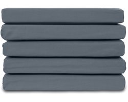 Ten Cate Hoeslaken - Hoeslaken 180 x 220 - Katoensatijn - Hoeslakens - Geschikt voor boxspring en matras - Hoekhoogte 35cm - Elastiek Rondom - Strijkvrij - Donkerblauw
