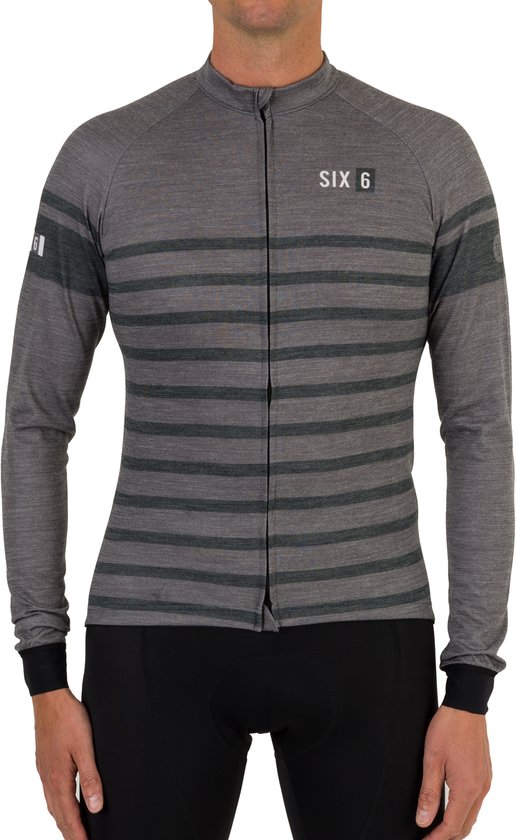 AGU Merino Fietsshirt Lange Mouwen SIX6 Heren - Grijze - M — afbeelding 3