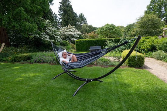 Hamac Double ' Comfort' Noir White - Zwart