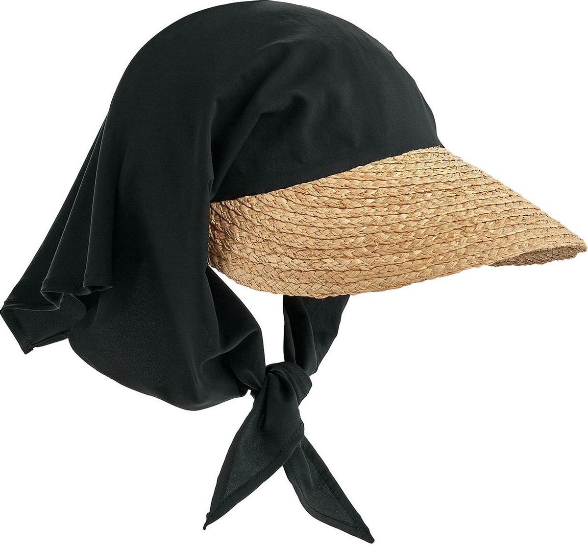 Coolibar - Chapeau de soleil UV avec écharpe pour femme - Abril - Naturel /  Zwart -... | bol.com
