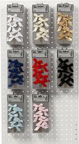 Clips. diverse kleuren. afm 40x70 mm. 8x10 doos/ 1 doos