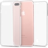 kwmobile 360 graden hoesje voor Apple iPhone 7 Plus / 8 Plus - volledige bescherming - siliconen beschermhoes - transparant