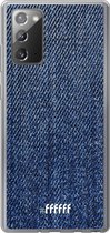 Samsung Galaxy Note 20 Hoesje Transparant TPU Case - Denim #ffffff