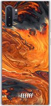 6F hoesje - geschikt voor Samsung Galaxy Note 10 Plus -  Transparant TPU Case - Magma River #ffffff