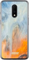 OnePlus 7 Hoesje Transparant TPU Case - Fire Against Water #ffffff