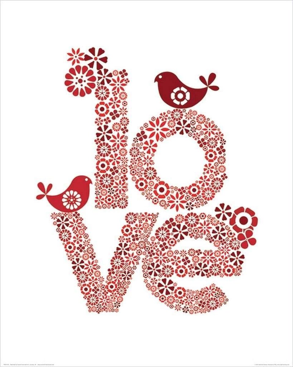 Pyramid Kunstdruk Valentina Ramos - Red Love 40x50cm Divers