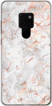Huawei Mate 20 Hoesje Transparant TPU Case - Peachy Marble #ffffff