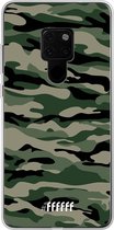 Huawei Mate 20 Hoesje Transparant TPU Case - Woodland Camouflage #ffffff