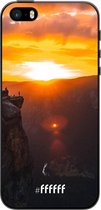 iPhone 5 Hoesje TPU Case - Rock Formation Sunset #ffffff