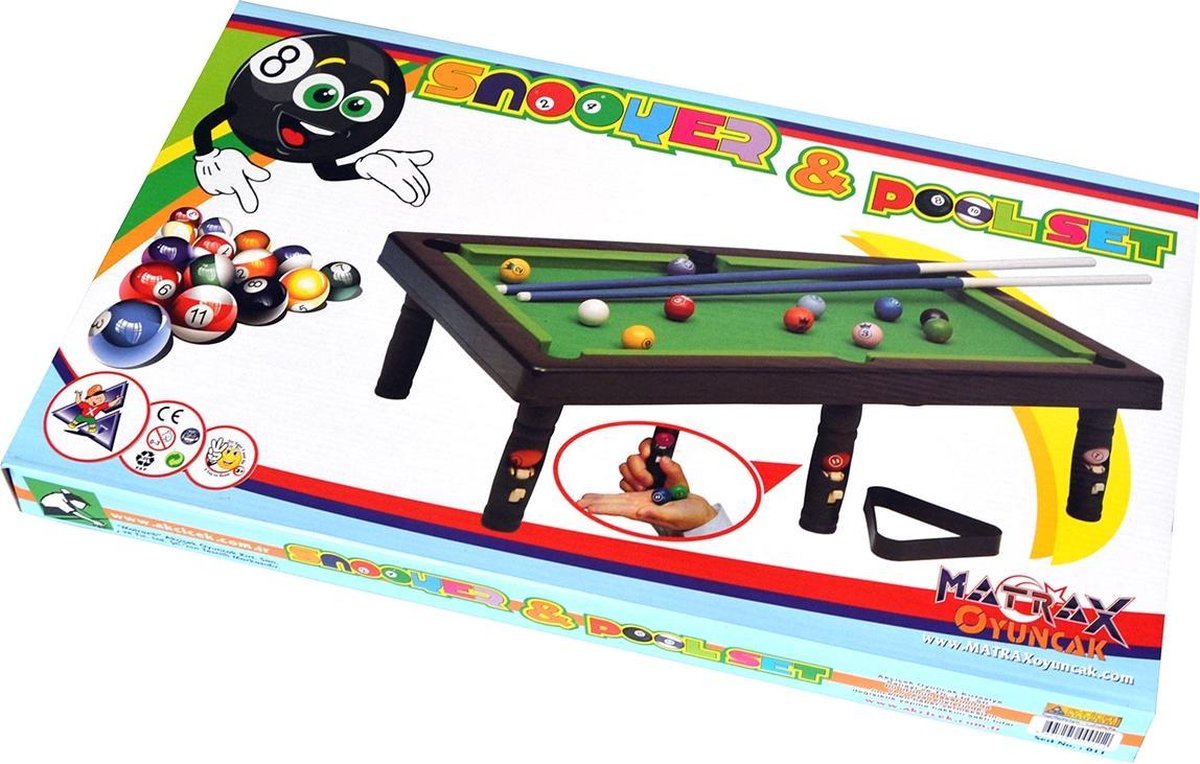 Matrax - Snookertafel - Mini Pooltafel - Mini biljarttafel - 2 Spelers |  Games | bol.com