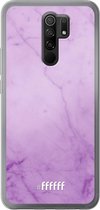 Xiaomi Redmi 9 Hoesje Transparant TPU Case - Lilac Marble #ffffff