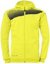 Uhlsport Liga 2.0 Hood Jacket Limoen Geel-Zwart Maat XL
