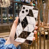 IMD Marble Pattern Shockproof TPU beschermhoes voor iPhone 12/12 Pro (A3)