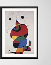 Joan Miro Poster 11 - 60x90cm Canvas - Multi-color