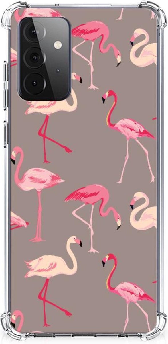 Samsung Galaxy A72 4G/5G Case Anti-shock Flamingo