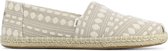 Toms Vrouwen Stof Espadrilles / Damesschoenen  -   Alpargata geo - Beige - maat 38