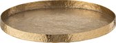 J-Line Plateau Boord Oneffen Aluminium Goud