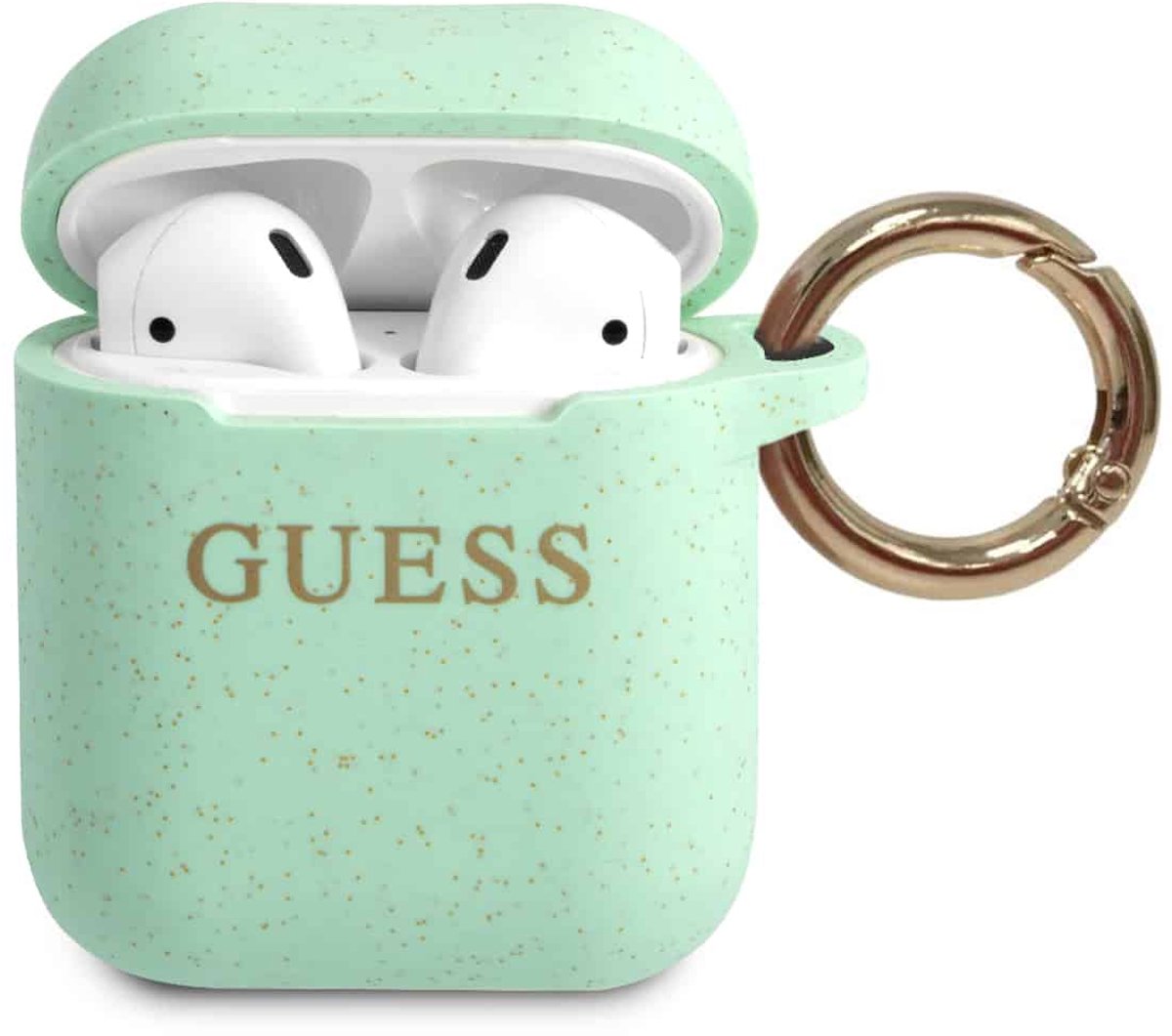 GUESS Silicone Case AirPods 1 / AirPods 2 - Groen