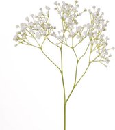 Kunstbloemen Gipskruid/Gypsophila takken wit 58 cm - Kunstplanten en steelbloemen