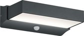 LED Tuinverlichting - Tuinlamp - Trinon Cuary - Wand - Bewegingssensor - 11W - Mat Zwart - Aluminium
