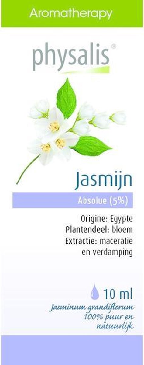 Physalis Aromatherapy Essentiële Oliën Jasmijn Olie 10ml