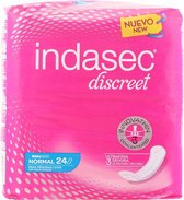 Incontinence Sanitary Pads Discreet Indasec 24 Uds